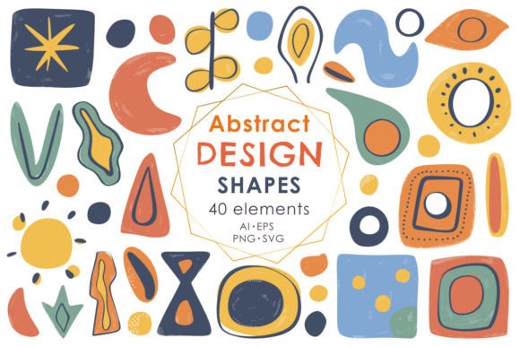 Abstract Design Shapes - Doodle Set