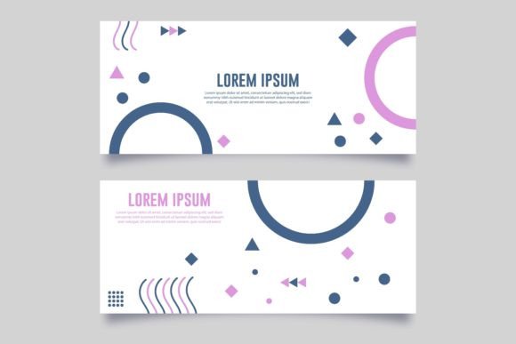 Abstract Geometric Web Banner Template: A Versatile Design Solution