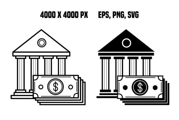 Bank Building Icons: Essential Visuals for Modern Design