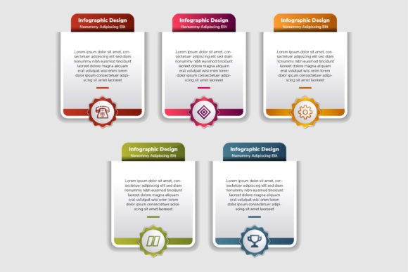 Elevating Visual Communication with Modern Rectangle Infographic Badges