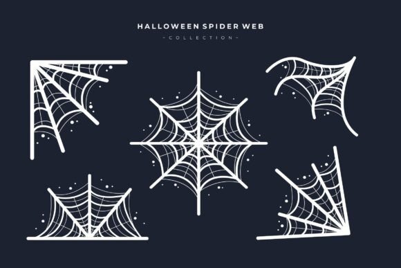 Halloween Spider Web Collection Vector Design