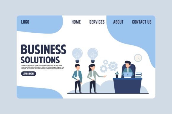 Landing Page Business Solutions Design