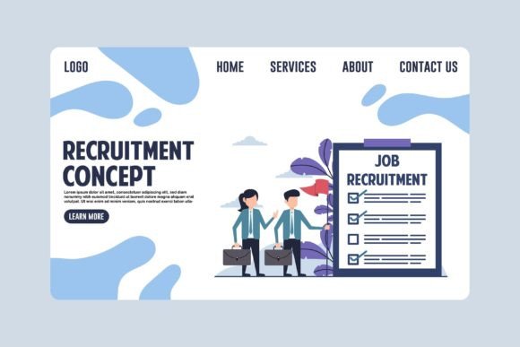 Landing Page Recruitment Concept Design