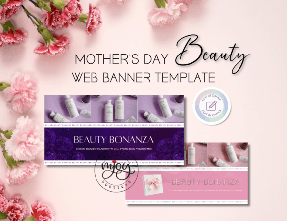 Mastering Mother's Day Digital Marketing with Customizable Web Banners for Beauty Brands