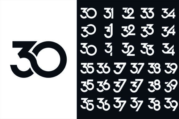 Number 30 to 39 Logo Designs: Elevating Your Brand Identity