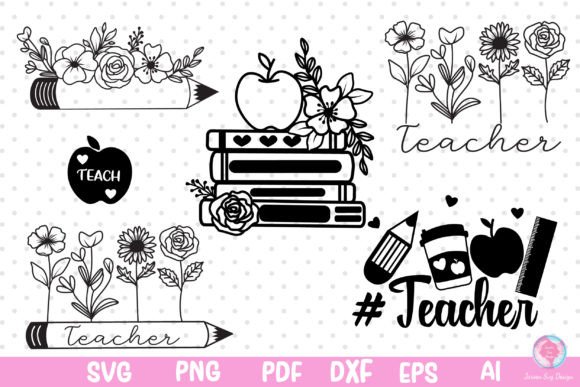 Teacher Svg Flower Teacher Svg, Bundle: A Strategic Asset for Digital Creators